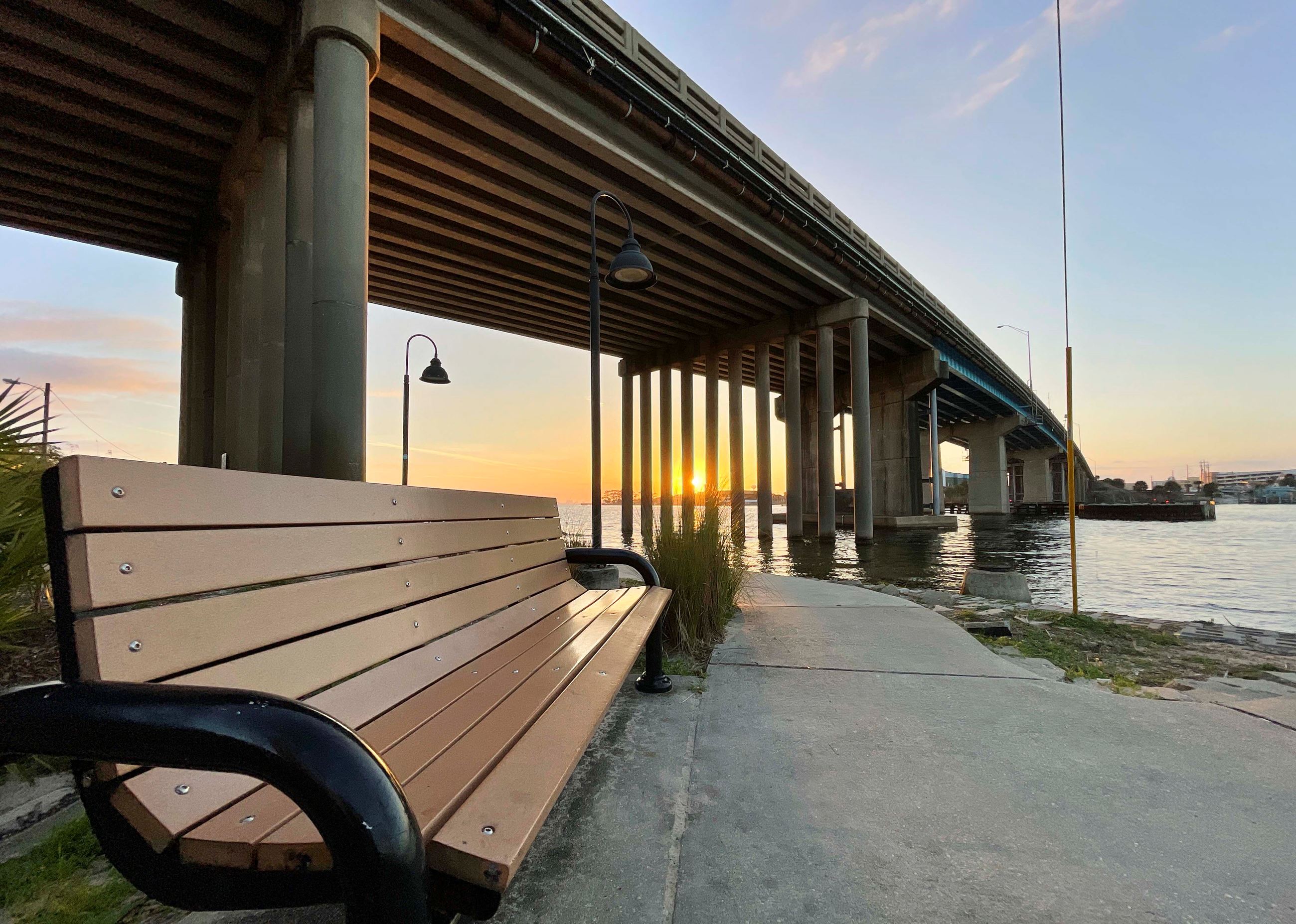 Pictures of Brooks Bridge Park, located on Brooks Street beneath the Brooks Bridge in Fort Walton Be