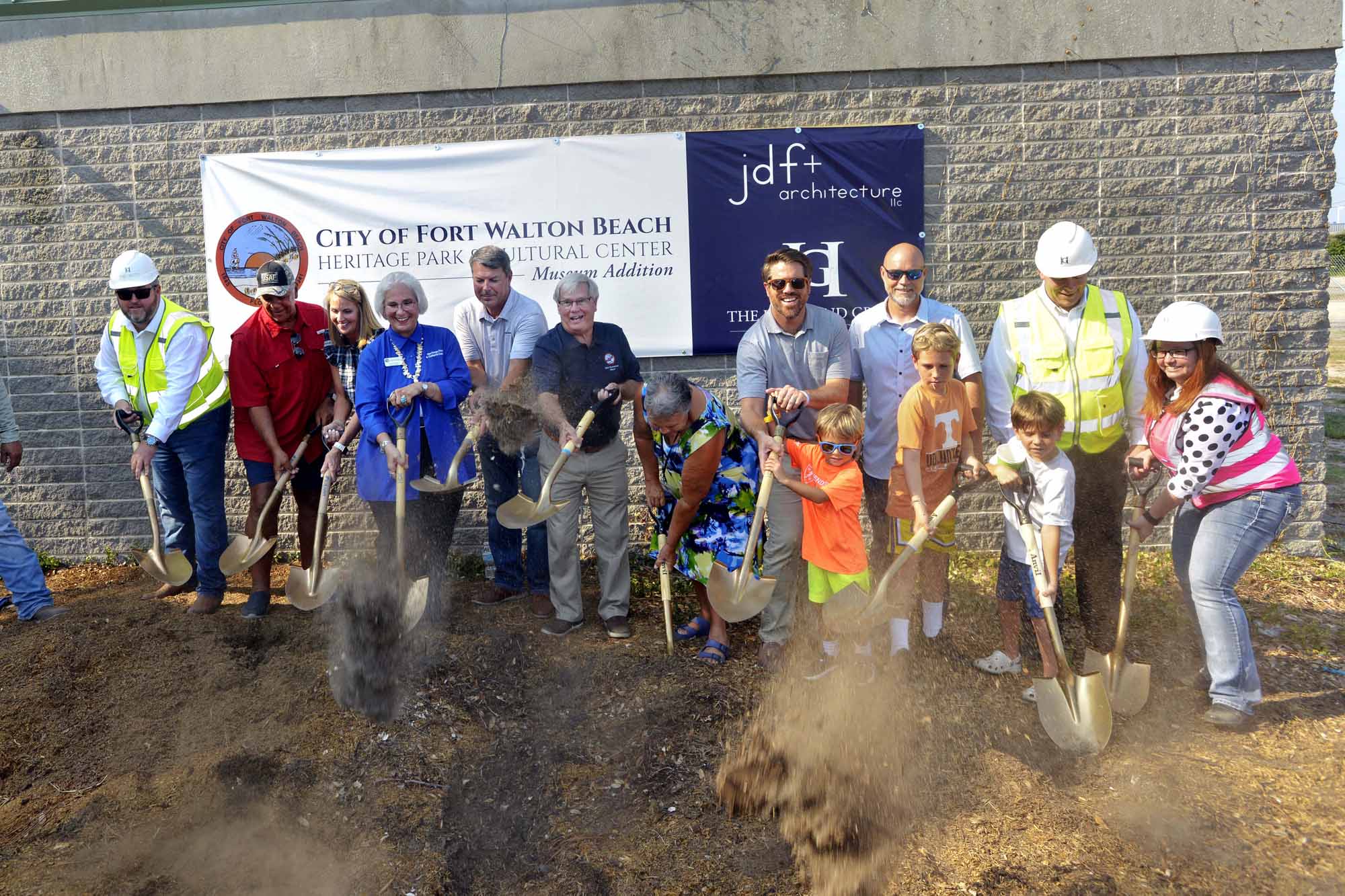 Groundbreaking for new addition to the Heritage Park and Cultural Center.