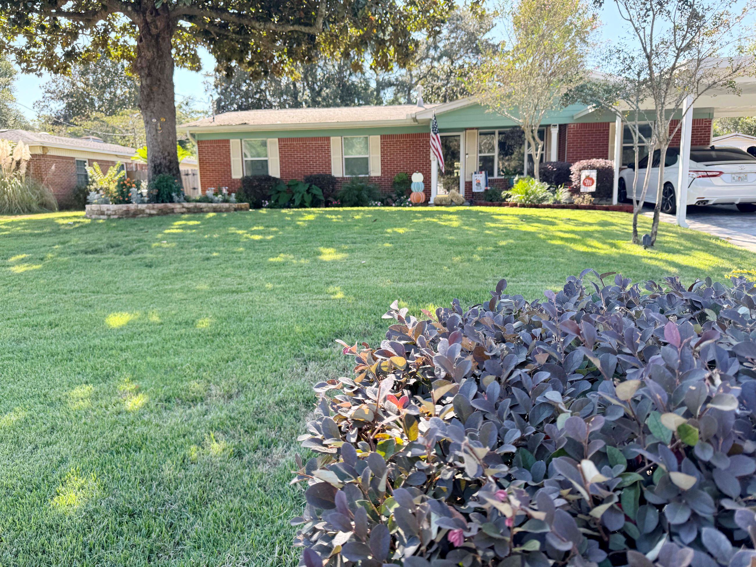 Jim and Phyllis March's Baker Ave. home was selected as our October Yard of the Month.